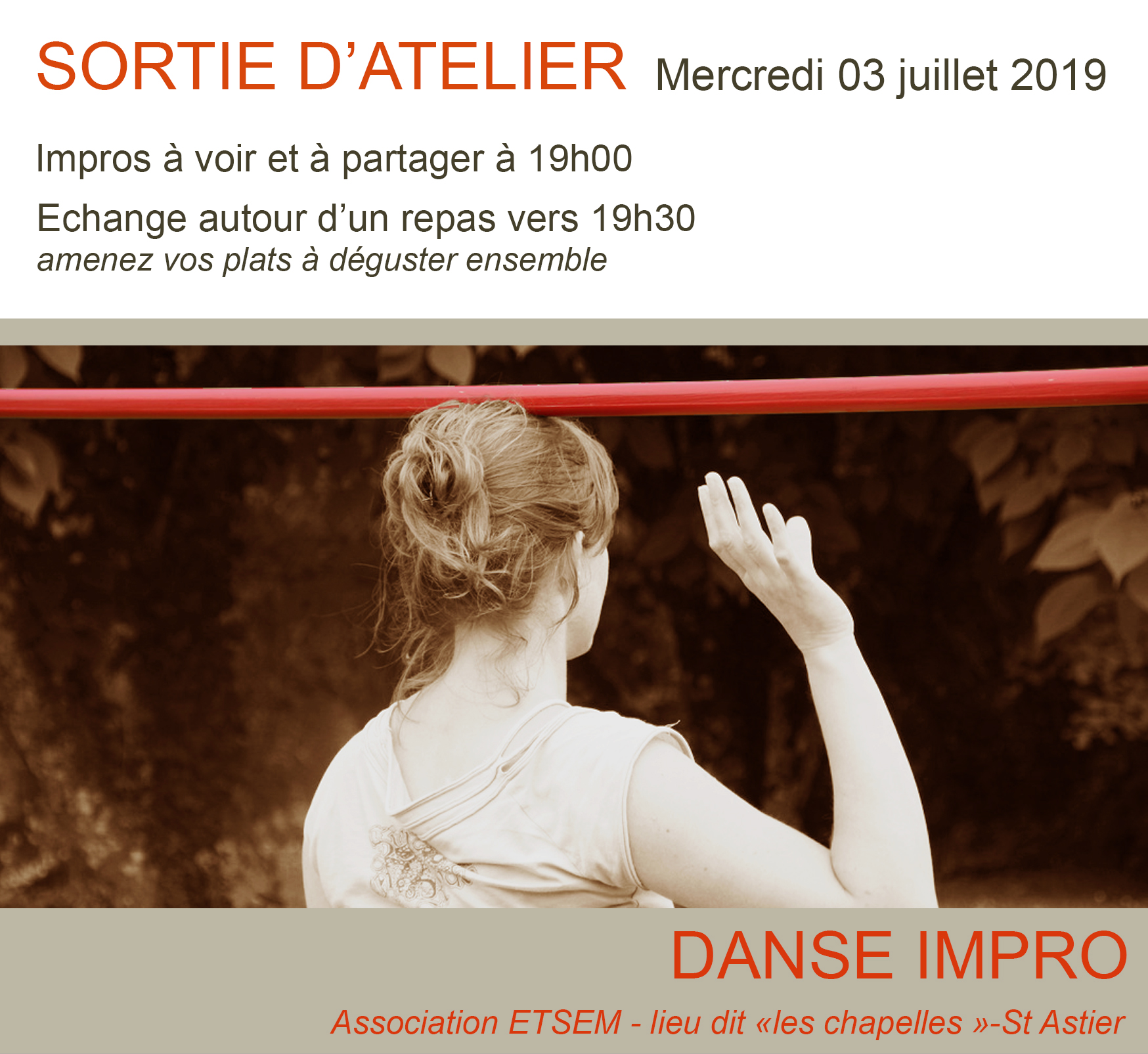 Sortie d’atelier Juillet 19